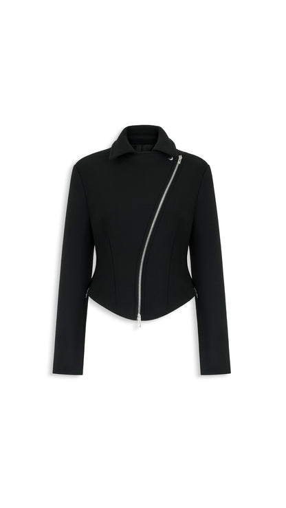 Alaïa Double Face Wool Biker Jacket