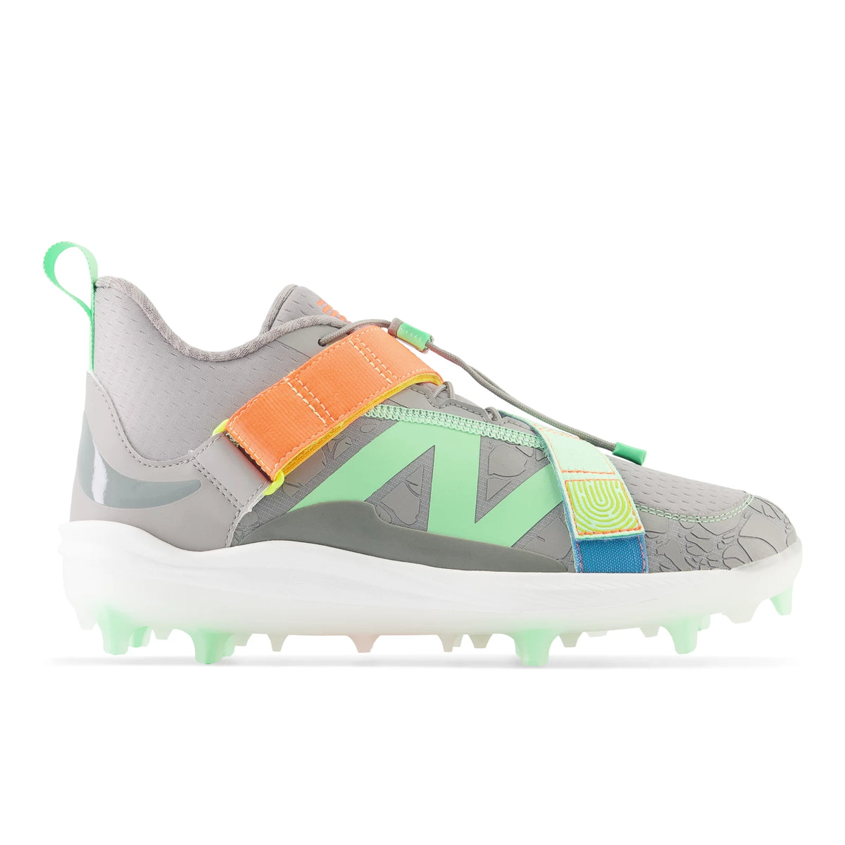 New Balance Fuelcell Lindor 2 Comp Team Away Grey with Electric Jade and Neon Dragonfly