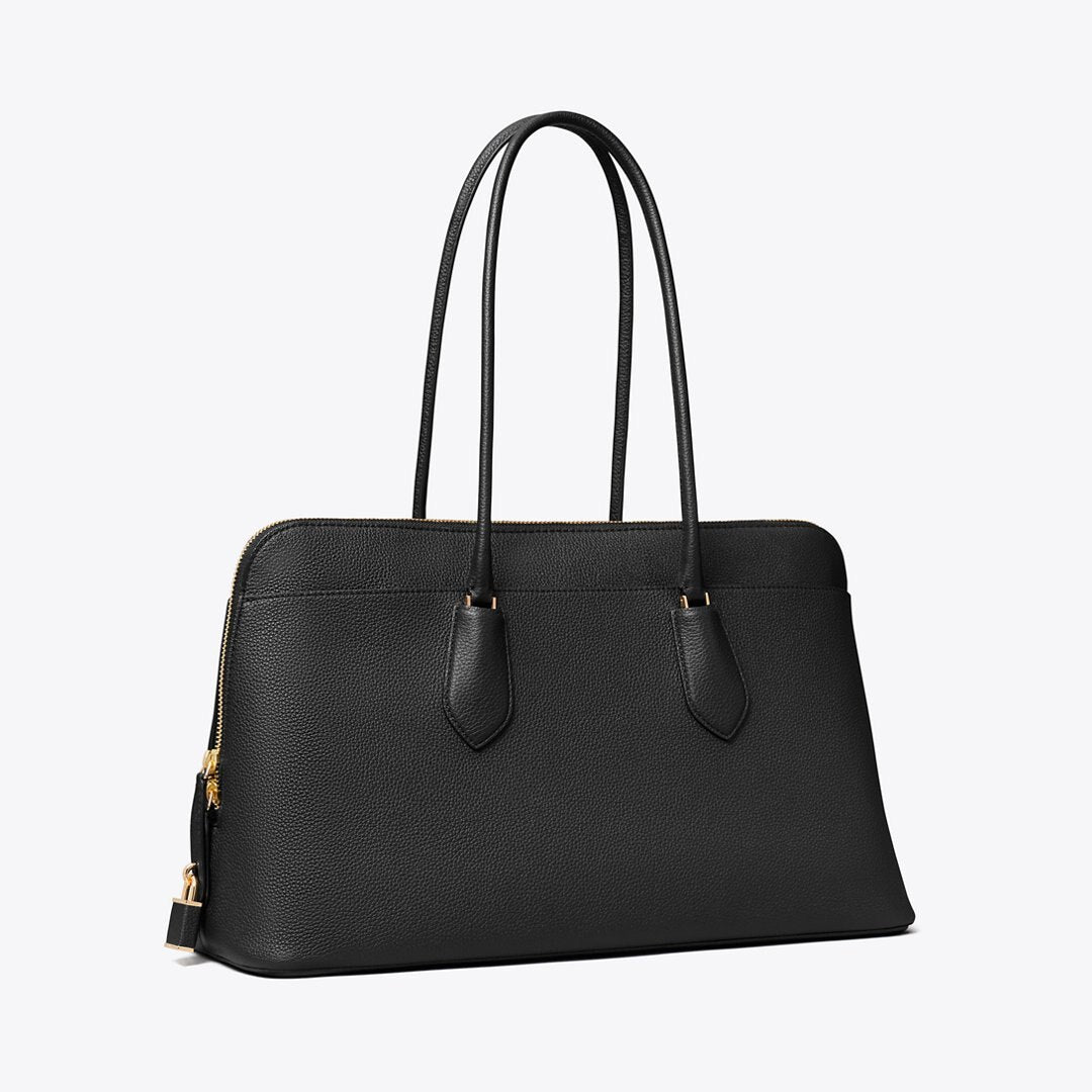 Tory Burch Lock Satchel Black