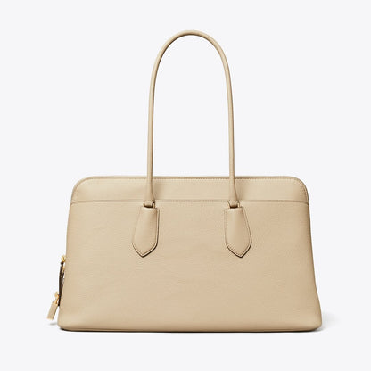 Tory Burch Lock Satchel Light Stone