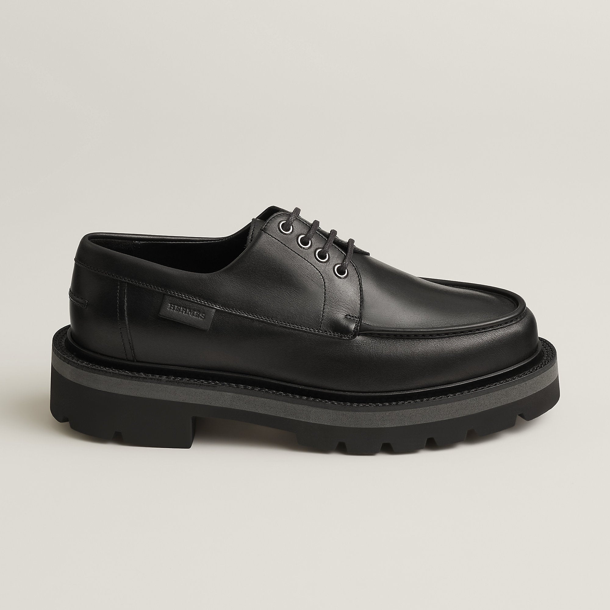  Hermes Locker Derby Shoe Noir