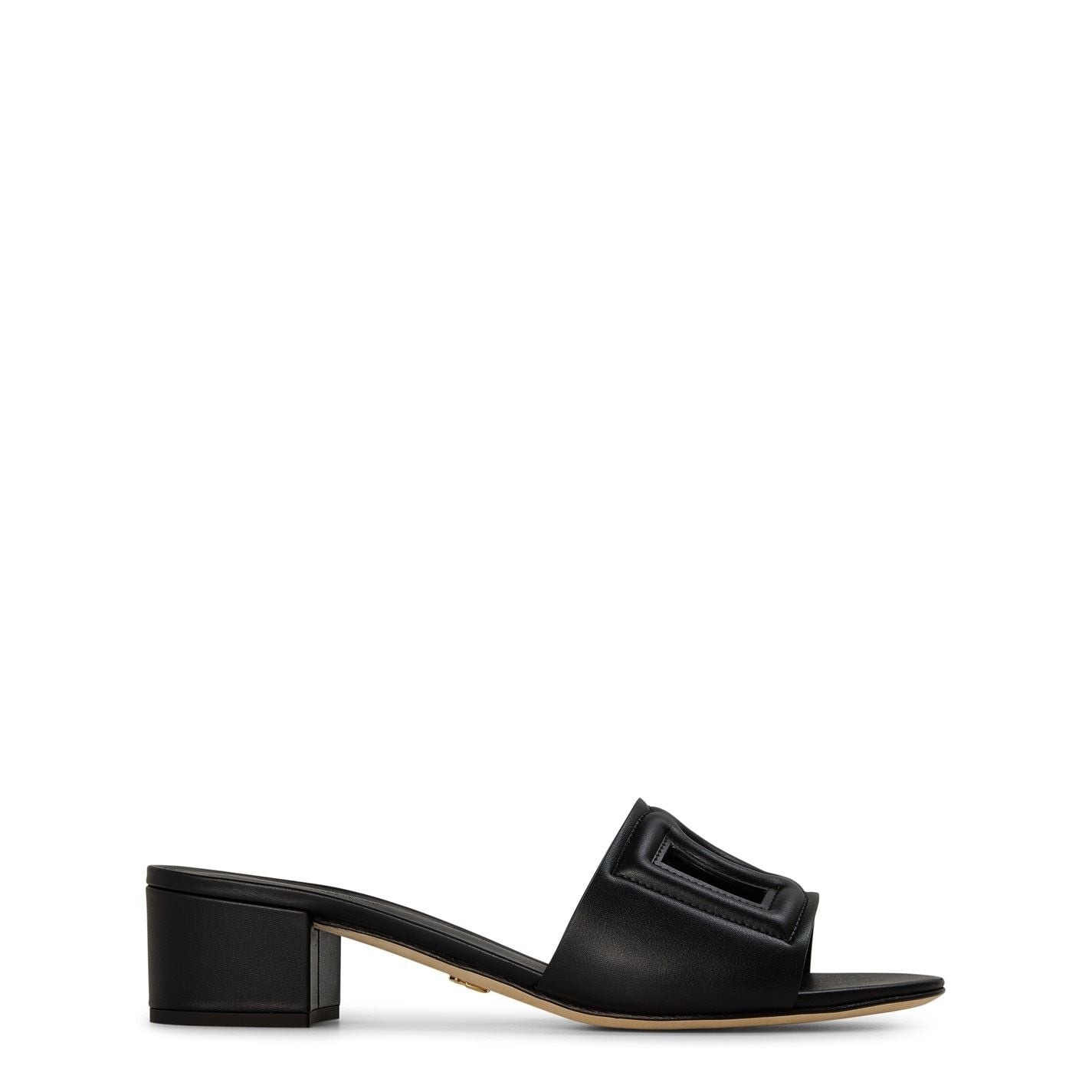  Logo Cut-Out Mules Black