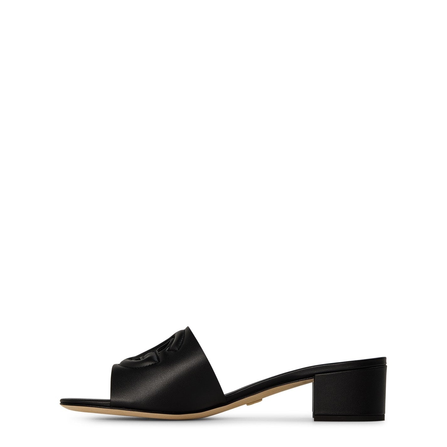  Logo Cut-Out Mules Black