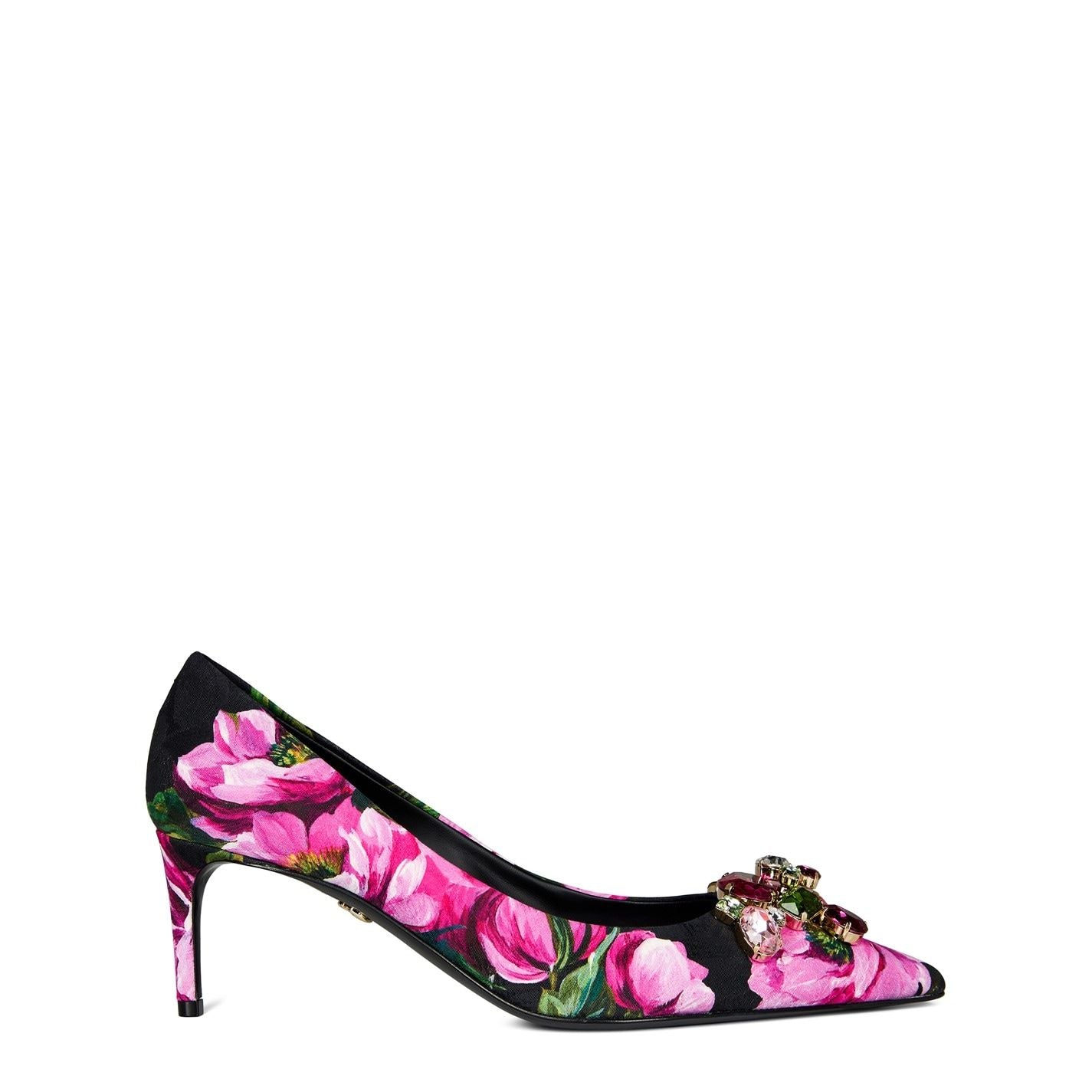 Lollo Embellished Floral 60mm Pumps Fuxia
