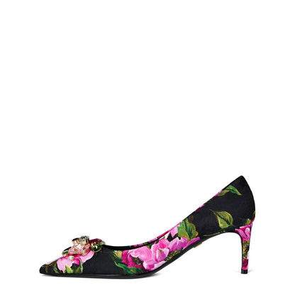 Lollo Embellished Floral 60mm Pumps Fuxia