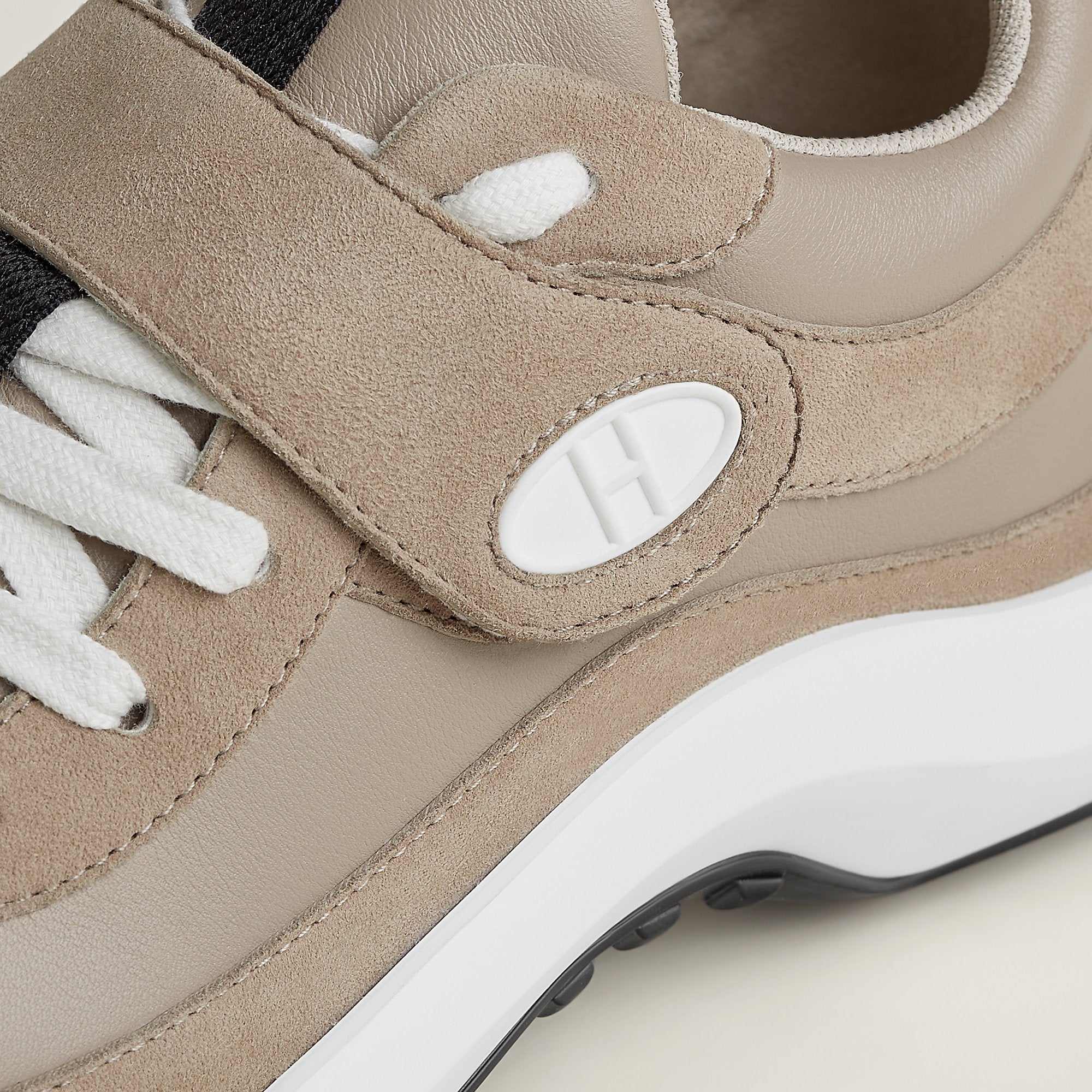  Hermes Loop Sneaker Beige Galet
