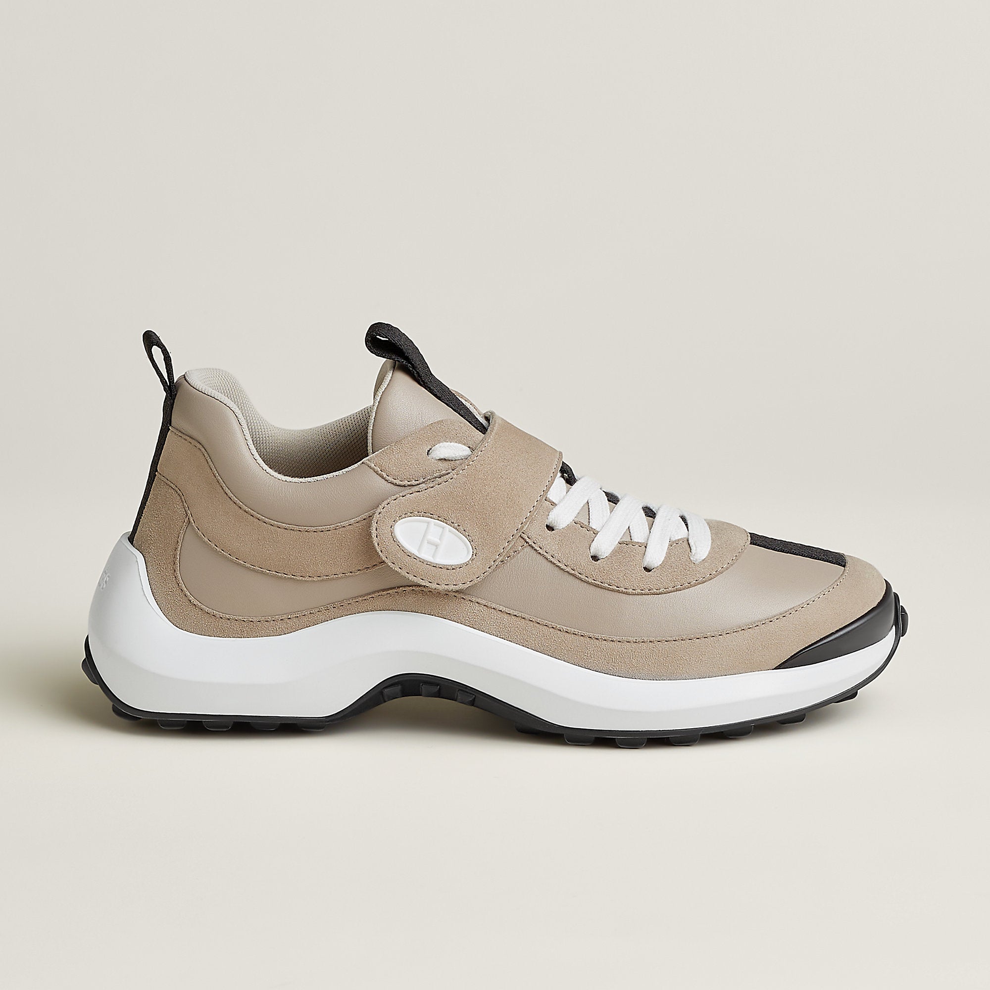  Hermes Loop Sneaker Beige Galet