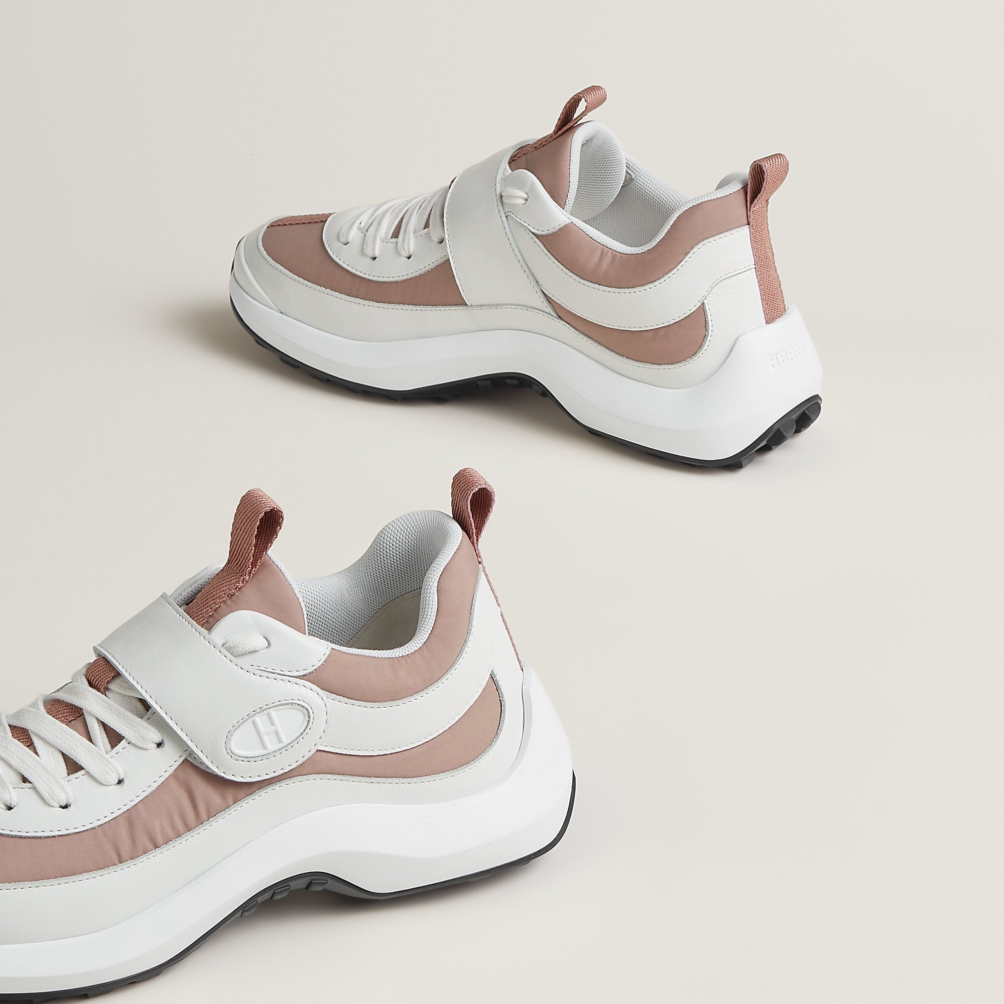  Hermes Loop Sneaker Rose Antique