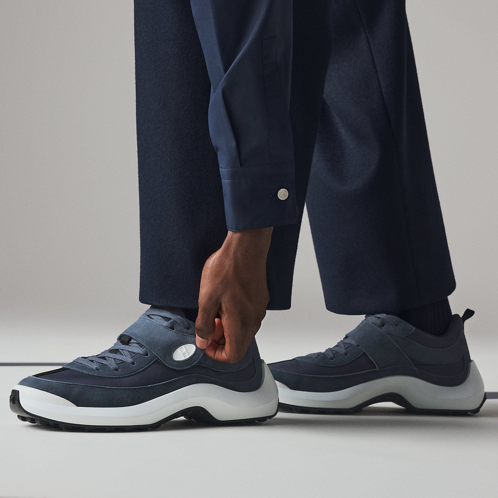  Hermes Loop Sneaker Bleu Cleste