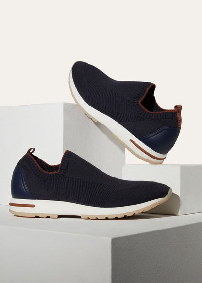 LoroPiana 360 LP Flexy Walk Sneaker Galaxy Blue