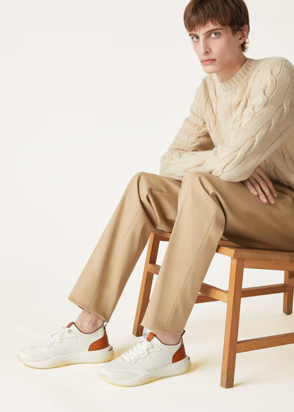 LoroPiana 410 LP Walk Sneaker White