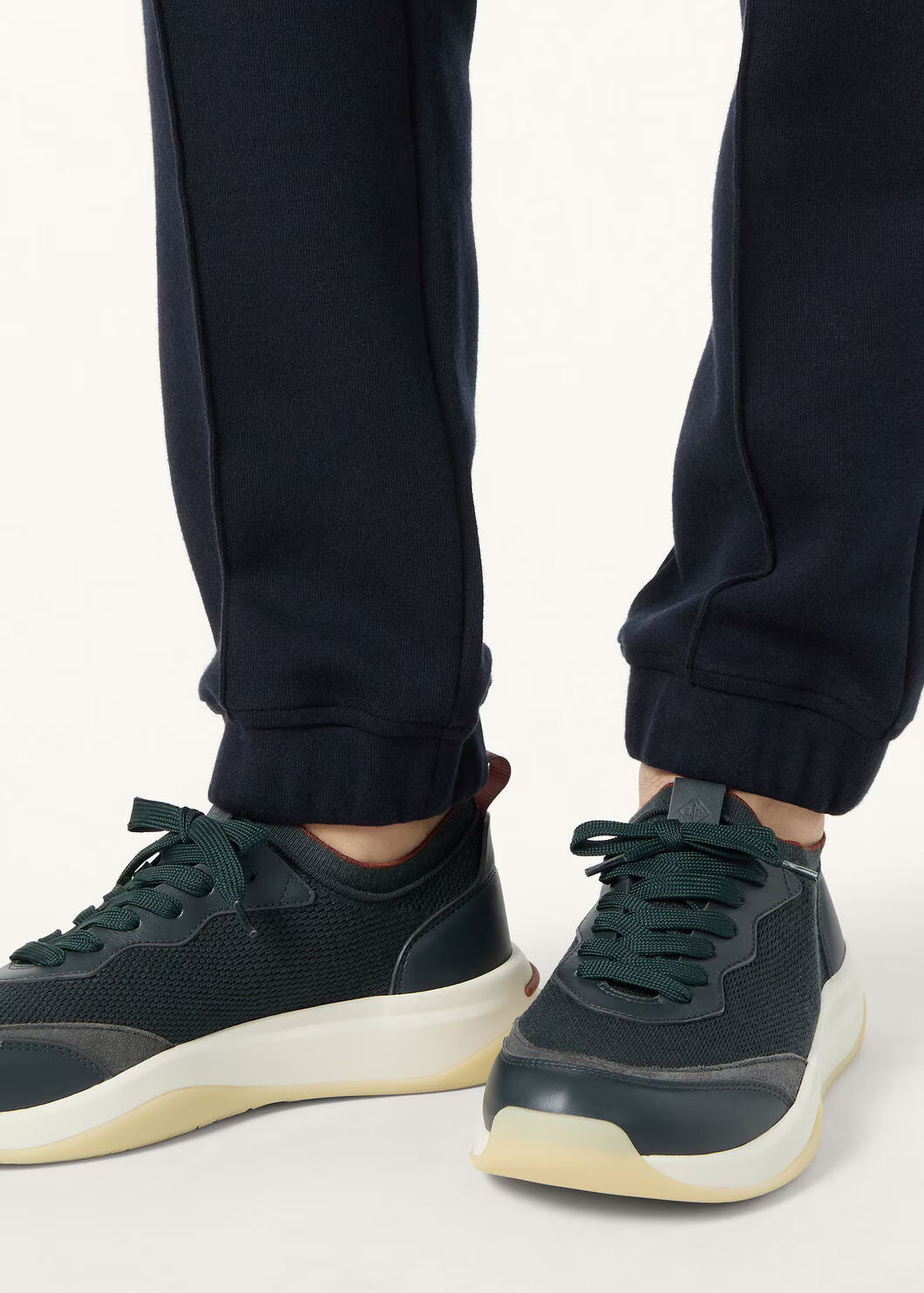 LoroPiana 410 LP Walk Sneaker Dark Green