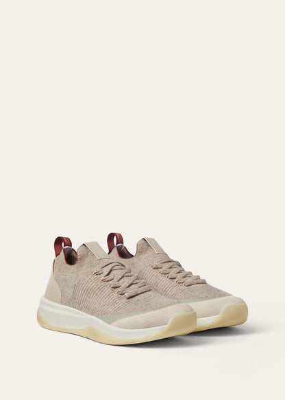 LoroPiana 410 LP Walk Sneaker Kasha Melange