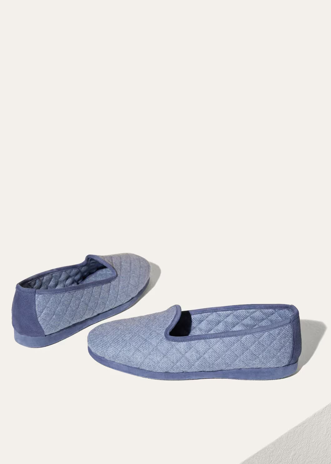 LoroPiana Classic Slipper Light Blue Sugar Paper Melange