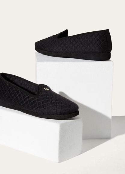 LoroPiana Classica Slipper Black