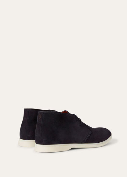 LoroPiana Desert Walk Boot Blue Navy