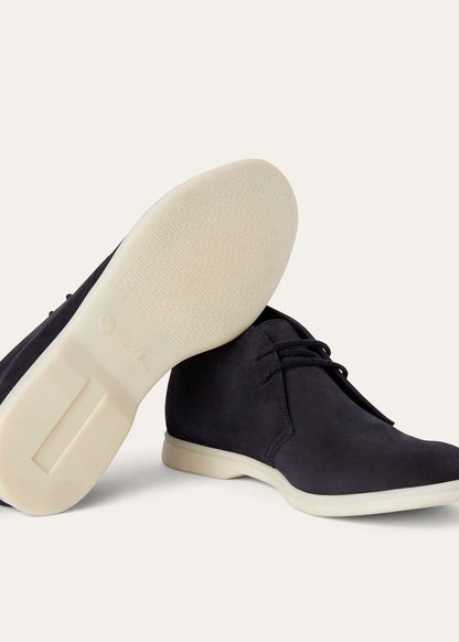 LoroPiana Desert Walk Boot Blue Navy