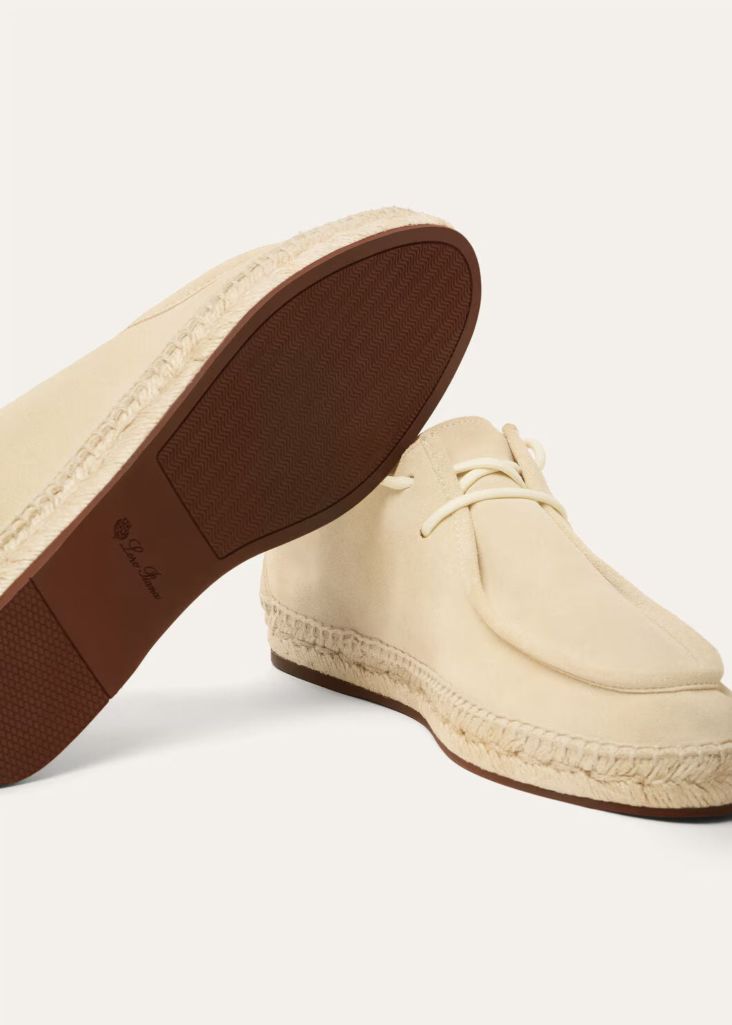 LoroPiana George Walk Espadrille Yogurt