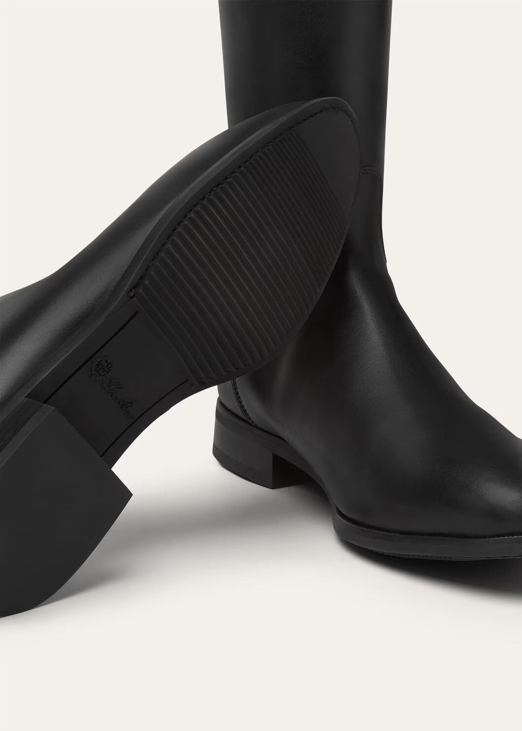 LoroPiana Horseriding High Boot Black