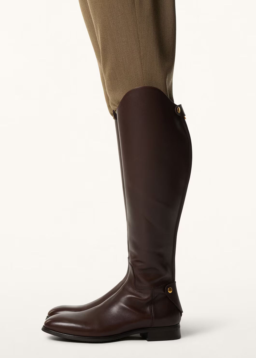 LoroPiana Horseriding High Boot French Coffee
