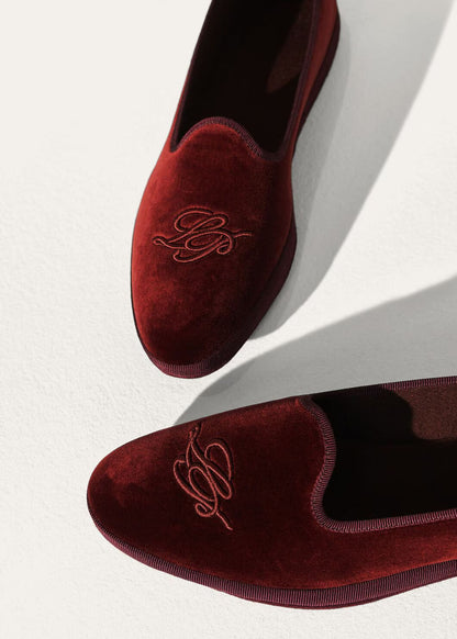 LoroPiana LP Venice Slipper Bordeaux