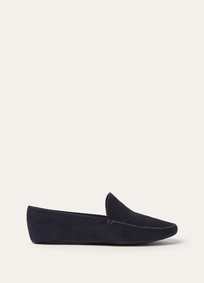 LoroPiana Maurice Slipper Blue Navy