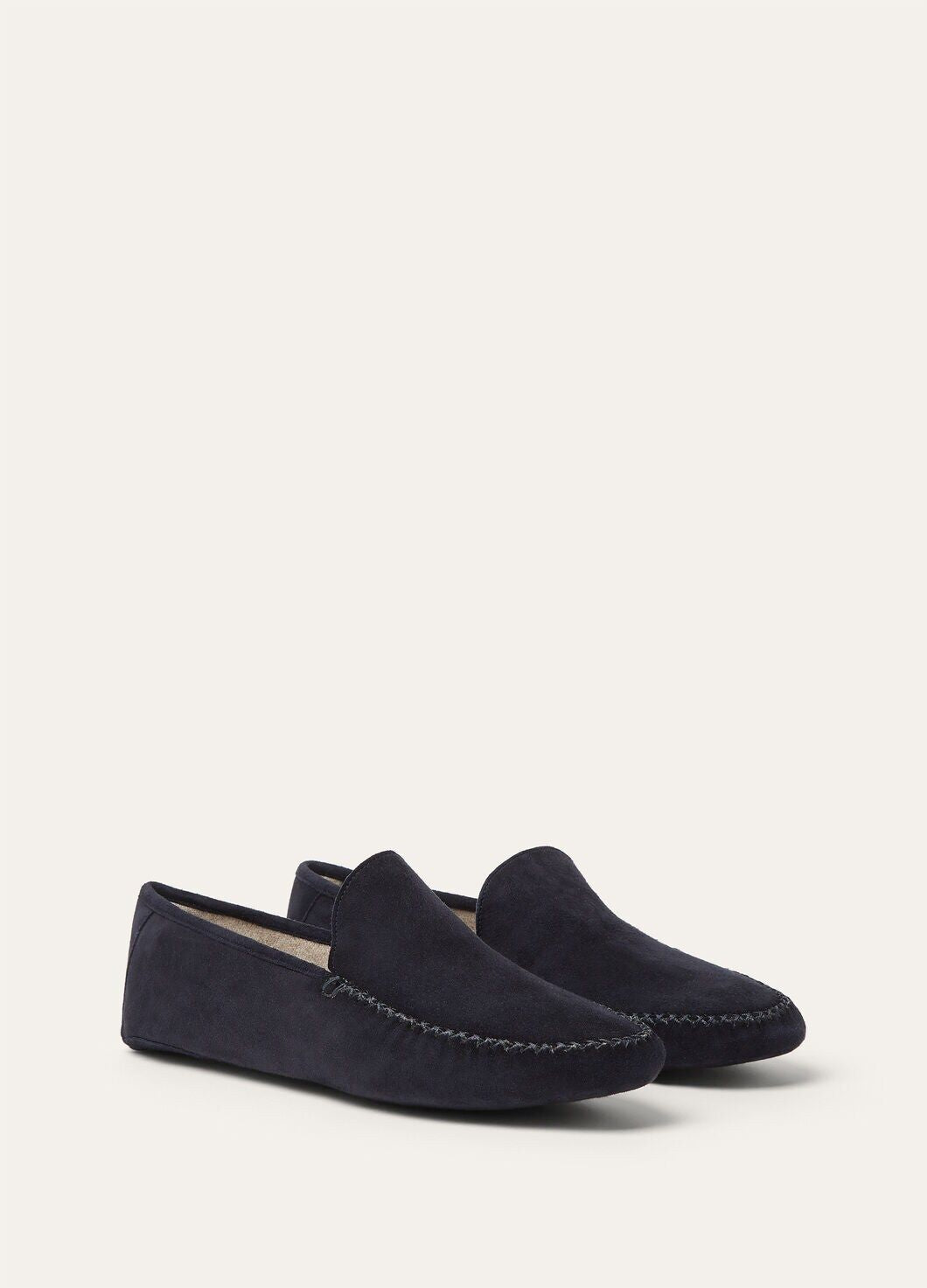 LoroPiana Maurice Slipper Blue Navy