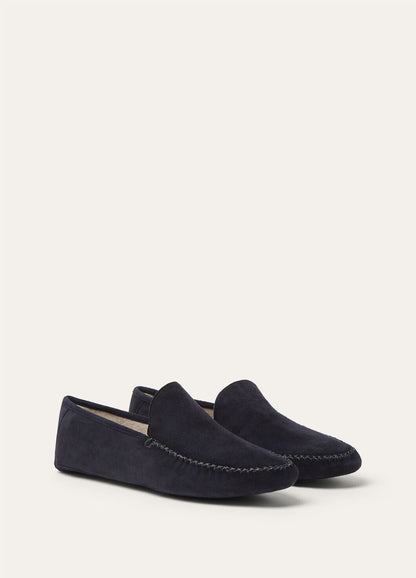 LoroPiana Maurice Slipper Blue Navy