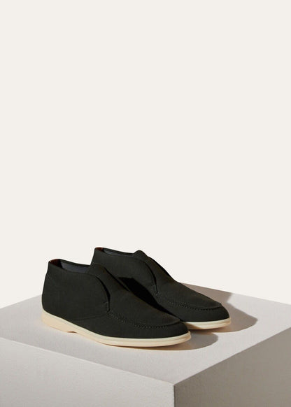Open Knitted Walk Ankle Boot Black Forest