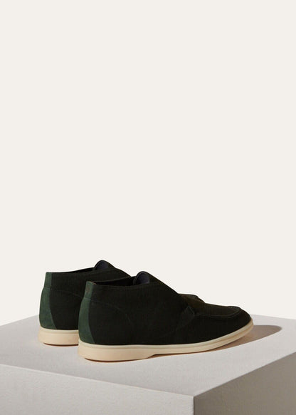 Open Knitted Walk Ankle Boot Black Forest