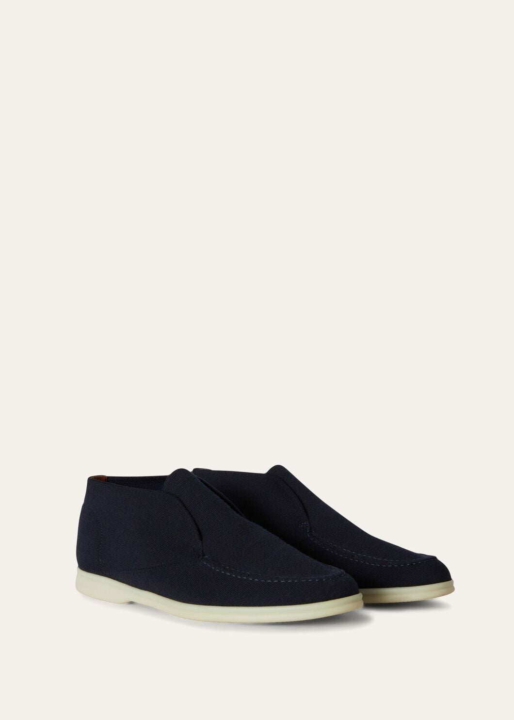 Open Knitted Walk Ankle Boot Navy Blue