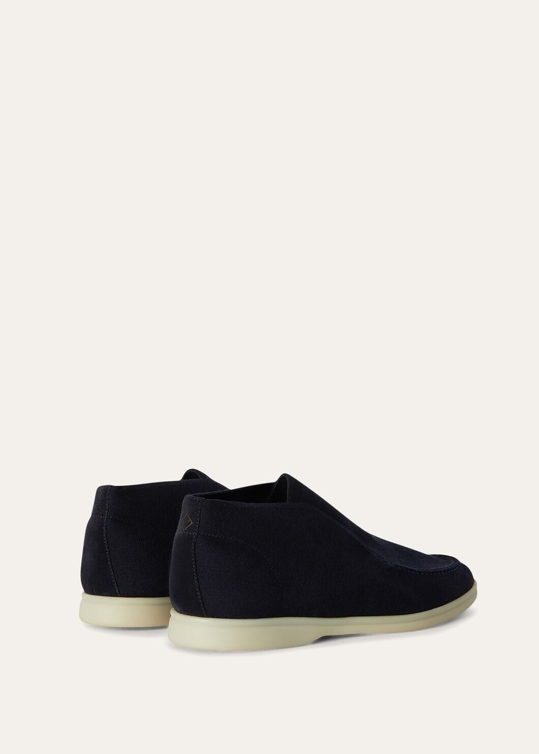 Open Knitted Walk Ankle Boot Navy Blue