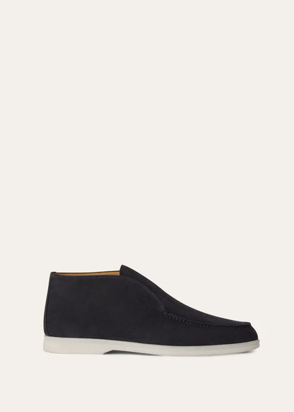 Open Walk Ankle Boot Navy Blue