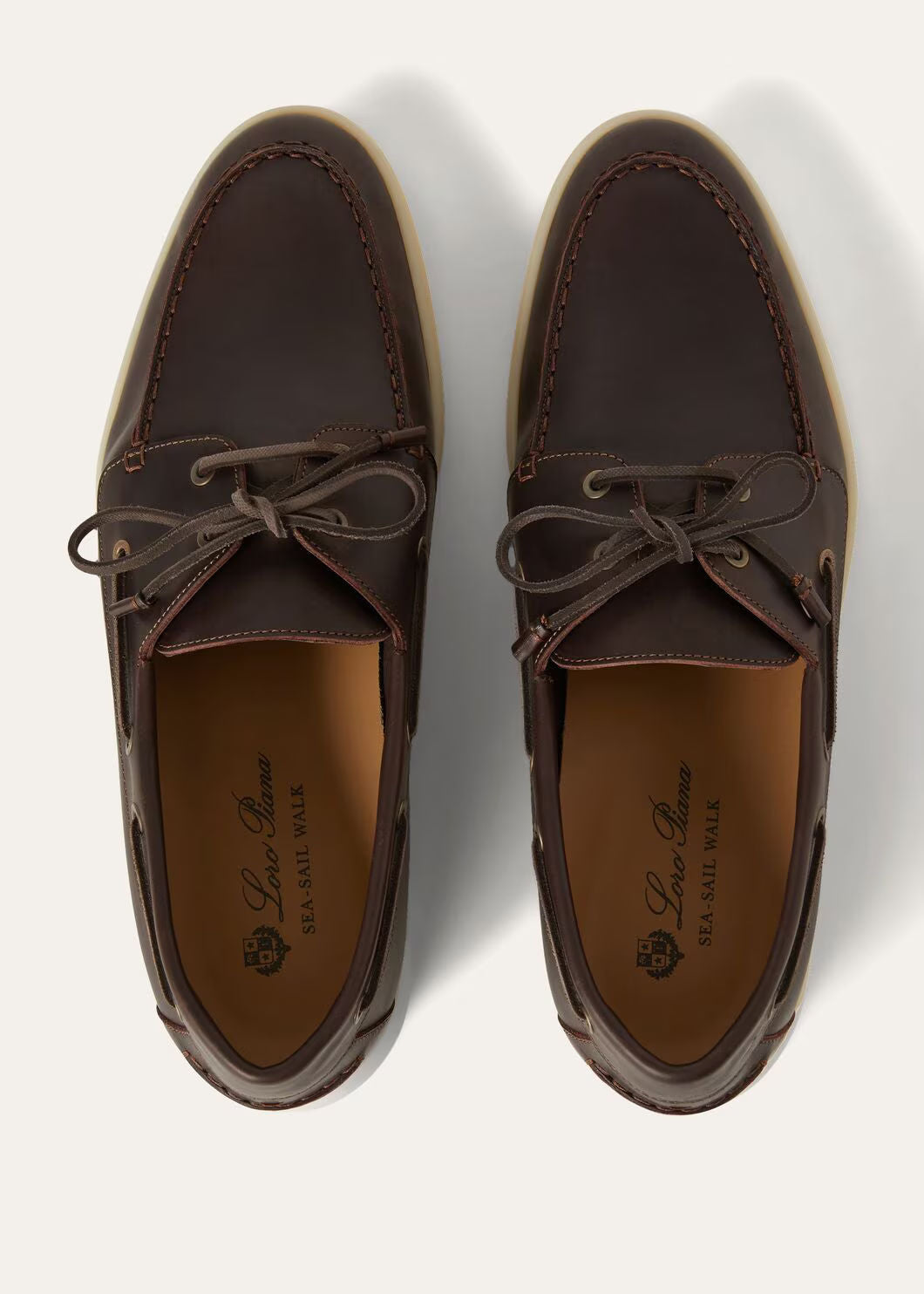 LoroPiana Sea-Sail Walk Loafer Light Chocolate