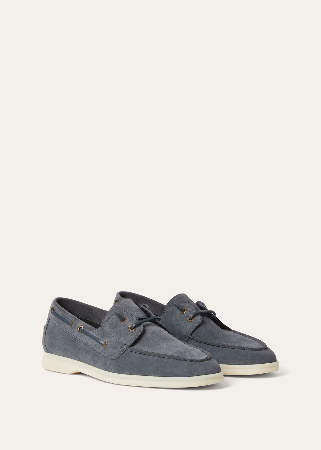 LoroPiana Sea-Sail Walk Loafer Marina Grey