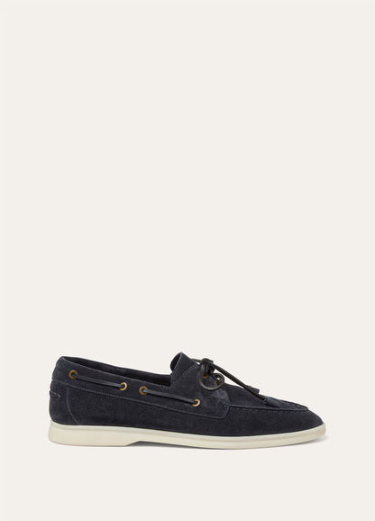 LoroPiana Sea-Sail Walk Loafer Blue Navy