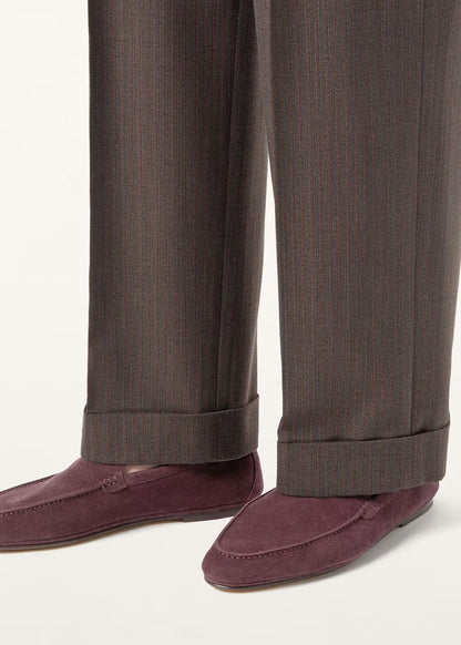 LoroPiana Summer Anton Walk Loafer Grape Fruit