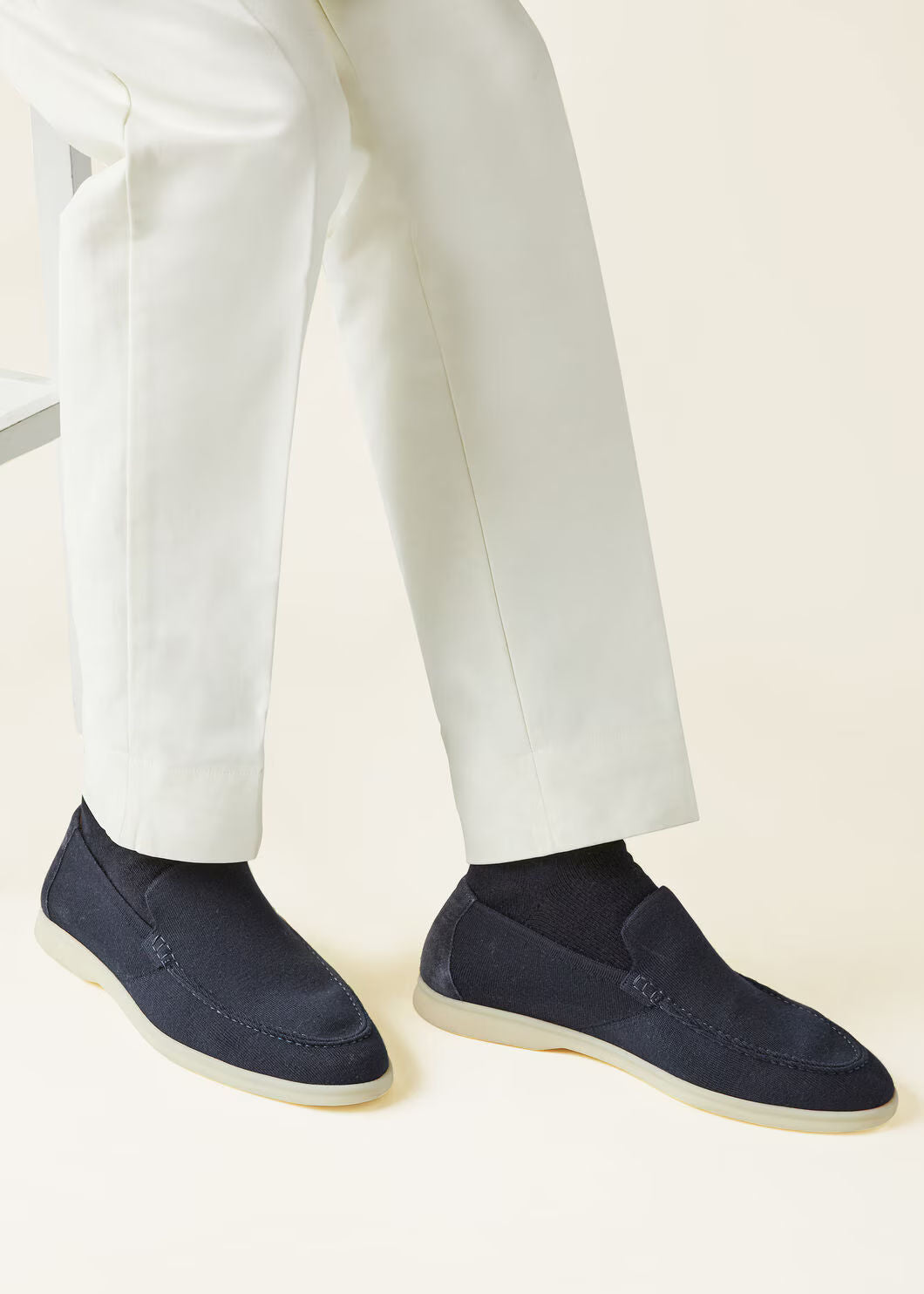 Summer Knitted Walk Navy Blue