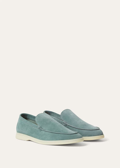 LoroPiana Summer Walk Loafer Pine Cloud