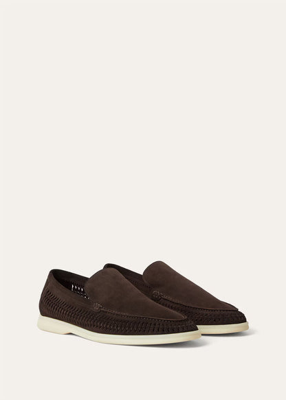 LoroPiana Summer Walk Loafer Chocolate