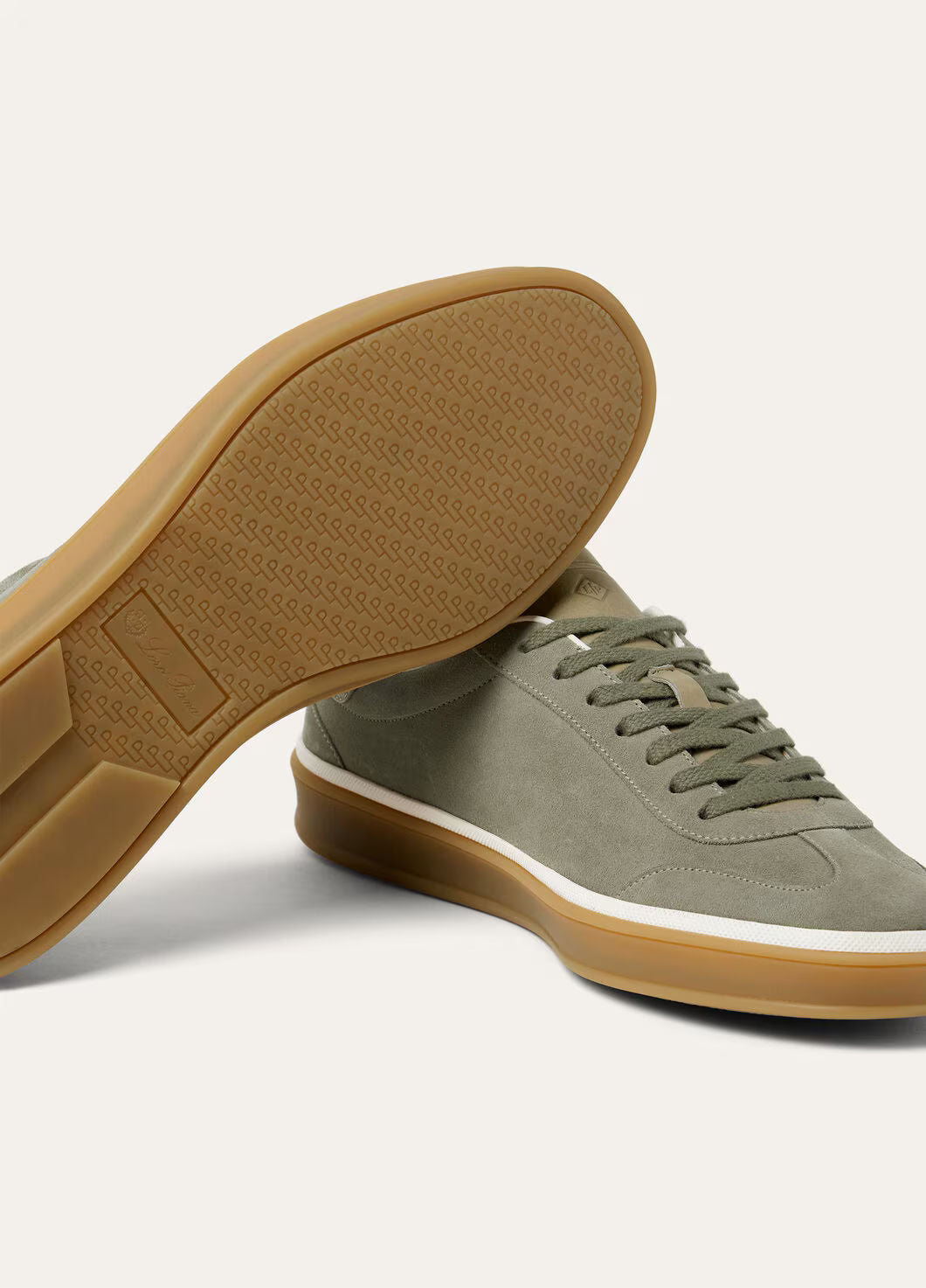 LoroPiana Tennis Walk Sneaker Army Gray