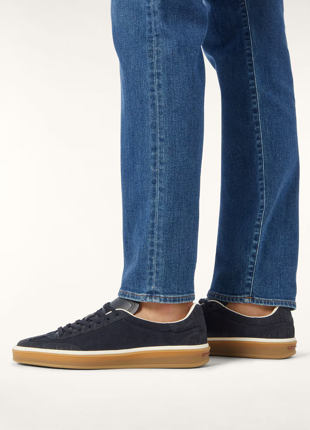LoroPiana Tennis Walk Sneaker Blue Navy