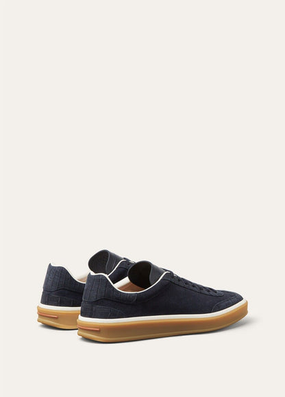 LoroPiana Tennis Walk Sneaker Blue Navy
