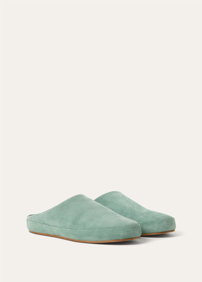 LoroPiana Tomori Walk Mule Pine Cloud