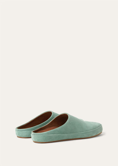 LoroPiana Tomori Walk Mule Pine Cloud