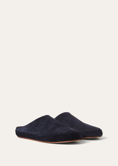 LoroPiana Tomori Walk Mule Dark Blue Abyss