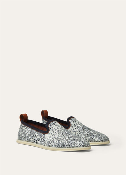 Venice Walk Flat Chalk/ Navy Blue