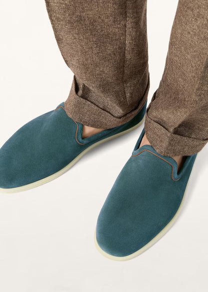 LoroPiana Venice Walk Loafer Atlantic Deep