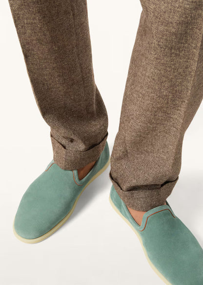 LoroPiana Venice Walk Loafer Pine Cloud