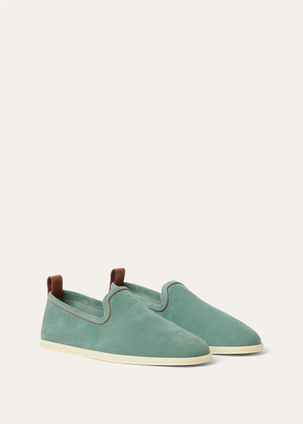 LoroPiana Venice Walk Loafer Pine Cloud